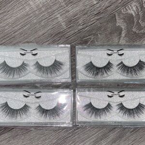 Essanddee False Eyelashes - Black Dramatic Lashes (Set of 4)